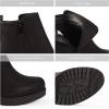 image:imageDREAM PAIRS Womens Ankle Boots Chunky Heel Platform Fall Heeled Short Booties ShoesBlackPu