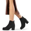 image:imageDREAM PAIRS Womens Ankle Boots Chunky Heel Platform Fall Heeled Short Booties ShoesBlackPu