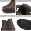 image:imageDREAM PAIRS Womens Ankle Boots Chunky Heel Platform Fall Heeled Short Booties ShoesBrownPu