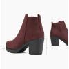image:imageDREAM PAIRS Womens Ankle Boots Chunky Heel Platform Fall Heeled Short Booties ShoesBurgundy