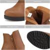 image:imageDREAM PAIRS Womens Ankle Boots Chunky Heel Platform Fall Heeled Short Booties ShoesTanPu