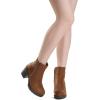 image:imageDREAM PAIRS Womens Ankle Boots Chunky Heel Platform Fall Heeled Short Booties ShoesTanPu