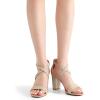 image:imageDREAM PAIRS Womens Ankle Strap Dress Low Chunky Block Open Toe Heel Sandals for Party WeddingGoldglitter