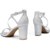 image:imageDREAM PAIRS Womens Ankle Strap Dress Low Chunky Block Open Toe Heel Sandals for Party WeddingSilverglitter
