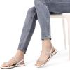 image:imageDREAM PAIRS Womens Casual Dresssy Low Wedge Summer Shoes Cute Strappy Rhinestone Open Toe Flat SandalsSize 10WhitePUSDFS2213W