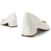 image:imageDREAM PAIRS Womens Chunky Heels Closed Toe Low Block Work Shoes Pointed Toe Dress Comfortable Wedding PumpsWhitepu