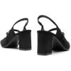 image:imageDREAM PAIRS Womens Closed Toe Chunky High Heels Mary Jane Block Square Toe Slingback Strappy Dress Work Pumps ShoesBlacksuede