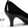 image:imageDREAM PAIRS Womens Dress Comfortable Low Heel Pump ShoesBlackPat