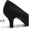 image:imageDREAM PAIRS Womens Dress Comfortable Low Heel Pump ShoesBlacknubuck