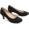image:imageDREAM PAIRS Womens Dress Comfortable Low Heel Pump ShoesBlacksuede