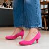 image:imageDREAM PAIRS Womens Dress Comfortable Low Heel Pump ShoesFuchsiaSuede