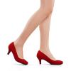 image:imageDREAM PAIRS Womens Dress Comfortable Low Heel Pump ShoesLuvlyred