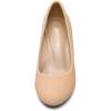 image:imageDREAM PAIRS Womens Dress Comfortable Low Heel Pump ShoesNudenubuck