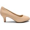 image:imageDREAM PAIRS Womens Dress Comfortable Low Heel Pump ShoesNudenubuck