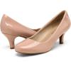 image:imageDREAM PAIRS Womens Dress Comfortable Low Heel Pump ShoesPinkPat