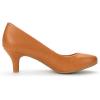 image:imageDREAM PAIRS Womens Dress Comfortable Low Heel Pump ShoesTanPu