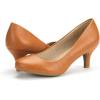 image:imageDREAM PAIRS Womens Dress Comfortable Low Heel Pump ShoesTanPu