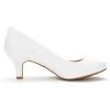 image:imageDREAM PAIRS Womens Dress Comfortable Low Heel Pump ShoesWhitePu