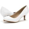 image:imageDREAM PAIRS Womens Dress Comfortable Low Heel Pump ShoesWhitePu
