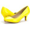 image:imageDREAM PAIRS Womens Dress Comfortable Low Heel Pump ShoesYellowPu