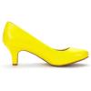 image:imageDREAM PAIRS Womens Dress Comfortable Low Heel Pump ShoesYellowPu