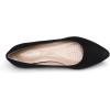 image:imageDREAM PAIRS Womens Dress Pointed Toe Flats Ballet Comfort Soft Slip On Casual Flat Shoes for Work Office BusinessBlackSuede