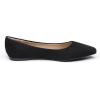 image:imageDREAM PAIRS Womens Dress Pointed Toe Flats Ballet Comfort Soft Slip On Casual Flat Shoes for Work Office BusinessBlackSuede