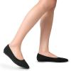 image:imageDREAM PAIRS Womens Dress Pointed Toe Flats Ballet Comfort Soft Slip On Casual Flat Shoes for Work Office BusinessBlackknit