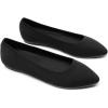 image:imageDREAM PAIRS Womens Dress Pointed Toe Flats Ballet Comfort Soft Slip On Casual Flat Shoes for Work Office BusinessBlackknit