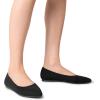 image:imageDREAM PAIRS Womens Dress Pointed Toe Flats Ballet Comfort Soft Slip On Casual Flat Shoes for Work Office BusinessBlackknit