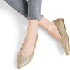 image:imageDREAM PAIRS Womens Dress Pointed Toe Flats Ballet Comfort Soft Slip On Casual Flat Shoes for Work Office BusinessGoldGlitter