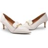 image:imageDREAM PAIRS Womens Heels Pointed Toe Kitten Heels Pump Shoes Whitepu  10 SDPU2313W