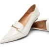 image:imageDREAM PAIRS Womens Heels Pointed Toe Kitten Heels Pump Shoes Whitepu  10 SDPU2313W
