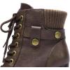 image:imageDREAM PAIRS Womens Lace up Combat Ankle Boots High Chunky Heel Fashion Heeled Booties ShoesBrown
