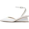image:imageDREAM PAIRS Womens Pointed Toe Chunky Heels Pump Shoes White  7 SDPU2337W