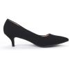 image:imageDREAM PAIRS Womens Pumps Kitten Heel Pointed Toe Shoes for Women Comfortable Office Work Dress ShoesBlackNubuck