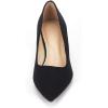 image:imageDREAM PAIRS Womens Pumps Kitten Heel Pointed Toe Shoes for Women Comfortable Office Work Dress ShoesBlackSuede