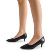 image:imageDREAM PAIRS Womens Pumps Kitten Heel Pointed Toe Shoes for Women Comfortable Office Work Dress ShoesBlackpu