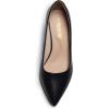 image:imageDREAM PAIRS Womens Pumps Kitten Heel Pointed Toe Shoes for Women Comfortable Office Work Dress ShoesBlackpu