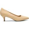 image:imageDREAM PAIRS Womens Pumps Kitten Heel Pointed Toe Shoes for Women Comfortable Office Work Dress ShoesNudeNubuck