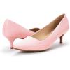 image:imageDREAM PAIRS Womens Pumps Kitten Heel Pointed Toe Shoes for Women Comfortable Office Work Dress ShoesPinkSuede