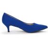 image:imageDREAM PAIRS Womens Pumps Kitten Heel Pointed Toe Shoes for Women Comfortable Office Work Dress ShoesRoyalBlue