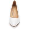 image:imageDREAM PAIRS Womens Pumps Kitten Heel Pointed Toe Shoes for Women Comfortable Office Work Dress ShoesWhitePat