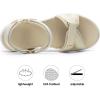image:imageDREAM PAIRS Womens Sport Athletic Sandals Outdoor Hiking SandalsBeigeWhite