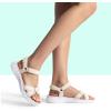 image:imageDREAM PAIRS Womens Sport Athletic Sandals Outdoor Hiking SandalsBeigeWhite