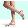 image:imageDREAM PAIRS Womens Sport Athletic Sandals Outdoor Hiking SandalsBeigeWhite