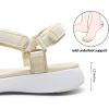 image:imageDREAM PAIRS Womens Sport Athletic Sandals Outdoor Hiking SandalsBeigeWhite