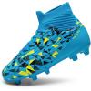 image:imageDREAM PAIRS Boys Football Cleats Youth High Top Firm Ground Soccer Shoes for LittleBig KidsBlue