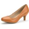 image:imageDREAM PAIRS Womens Dress Comfortable Low Heel Pump ShoesTanPu