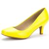image:imageDREAM PAIRS Womens Dress Comfortable Low Heel Pump ShoesYellowPu